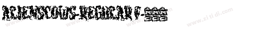 Alienscows-regular f字体转换